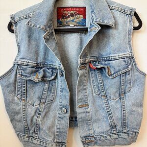 Claudio Agnelli Size Small (S) Claudio Agnelli Vintage Light Wash Denim Vest Wom
